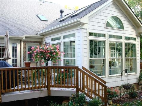 sun room additions addition cost conservatory kits  season  season porch add  house