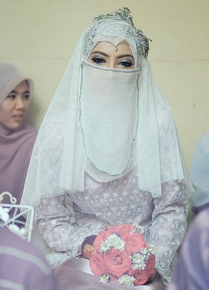 Niqab With Luxury Diamonds Muslim Brides Muslim Wedding