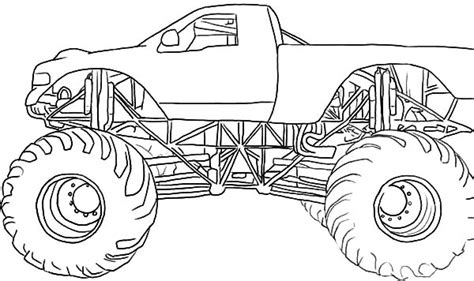 drawing monster jam truck coloring pages color luna