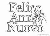 Anno Felice Capodanno Colorare Buon sketch template