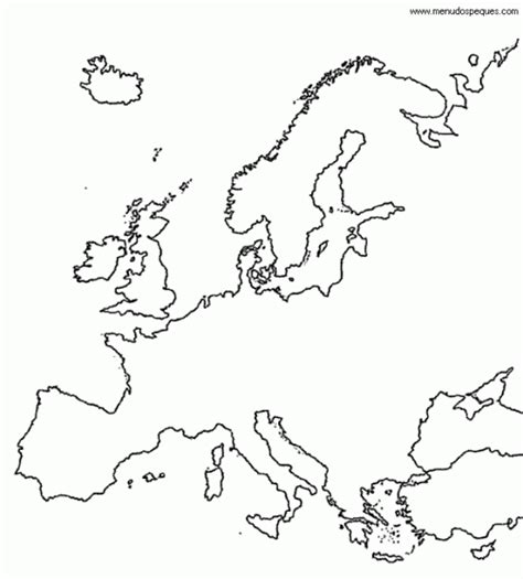 Dibujo De Europa Para Colorear