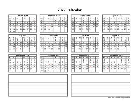 2022 printable calendar vertical printable monthly