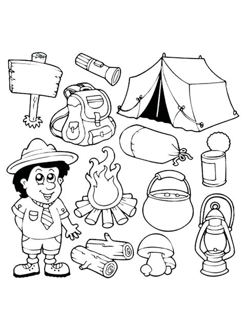 camping coloring pages   print camping coloring pages