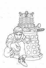 Dalek Getdrawings Drawing sketch template