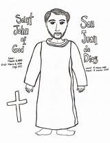 Juan Coloring John God Diego Saint San Pages Dios Sheet Paper Saints Dali Template Comments sketch template