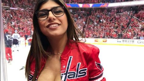 porn star mia khalifa s breast deflated by hockey puck the week uk