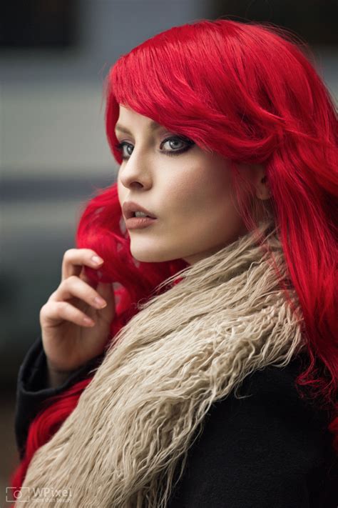 wojtek polaczkiewicz women redhead long hair looking