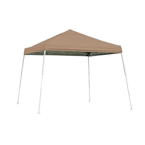 shelterlogic  ft   ft sl pop  canopy  desert bronze cover  black roller bag
