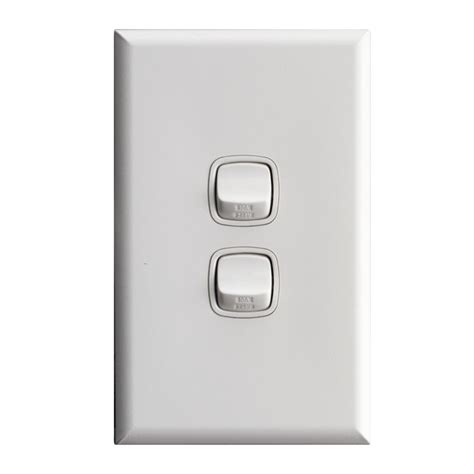 find hpm excel white  gang light switch  bunnings warehouse visit  local interior