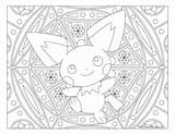 Coloring Pokemon Pages Pichu Adult Printable Windingpathsart Smoke Vector Mandala Getcolorings Color Pokémon Getdrawings Choose Board sketch template