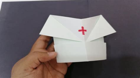 cap doctor making    paper nurse hat origami cap youtube