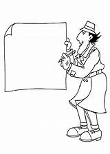 Coloring Inspector Pages Gadget Kids Printable Colouring Spy Gadgets Visit 4kids Cartoon sketch template