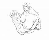 Fighter Street Coloring Pages Sagat Actions Print Ryu Kids Ken sketch template