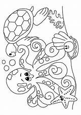 Coloring Sea Pages Under Printable Ocean Animals Colouring Winter Coloring4free Color Getcolorings Getdrawings Realistic Turtles Print Books sketch template