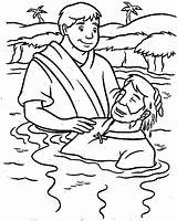 Jesus Baptism Baptized Tocolor Gospel Dxf sketch template