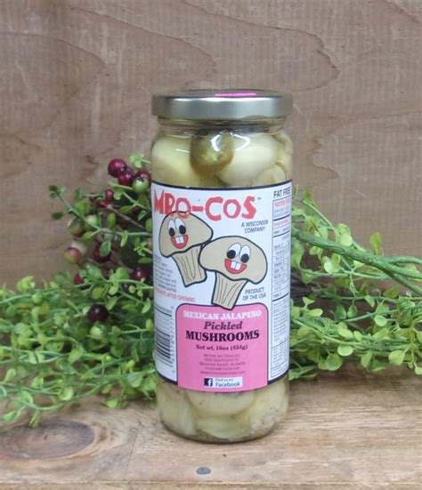 mexican jalapeno pickled mushrooms 16 oz osceola cheese