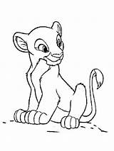 Pages Coloring Simba Printable sketch template