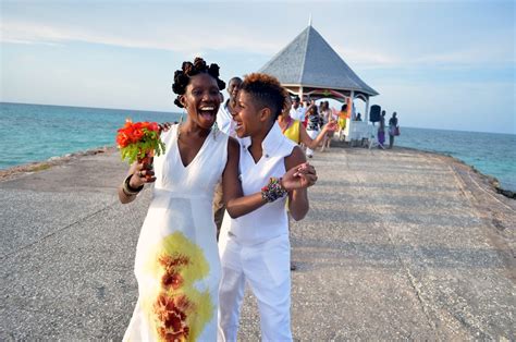 jamaica s first lesbian wedding ever in history is