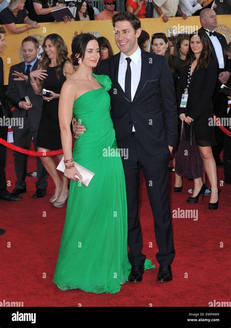 Los Angeles Ca January 29 2012 Emily Blunt And John Krasinski At The