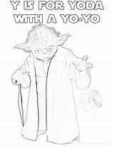 Coloring Yoda Wars Star Alphabet Yo Printables Sheet sketch template