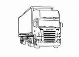 Scania Kleurplaat Vrachtwagen Oplegger Lkw Leinwand Malen Kleurplaten Vrachtwagens Colornimbus sketch template