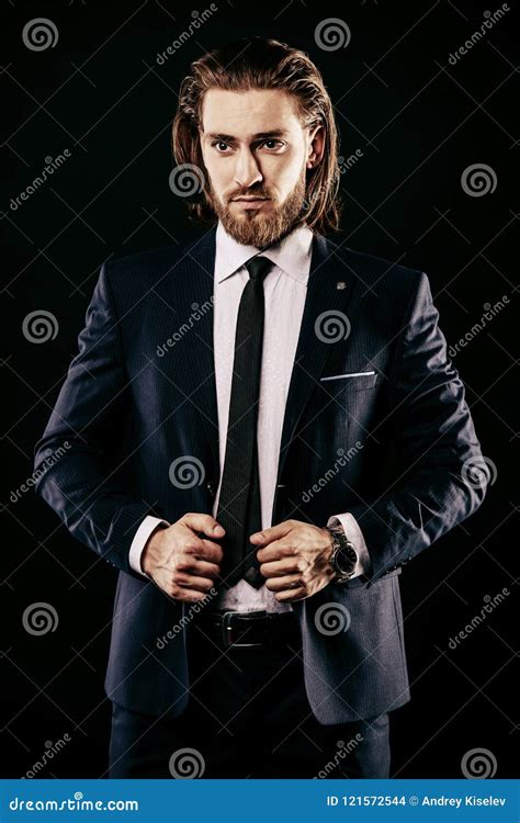 fashionable elegant man stock photo image  elegant