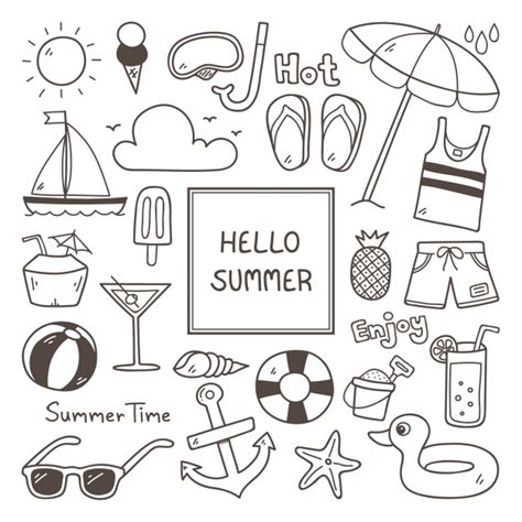 cute summer doodles   bullet journals youloveitcom