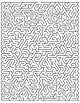 Labyrinthe Coloriage Labyrinths Gratuitement Difficile Pascher sketch template