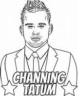 Channing Tatum sketch template