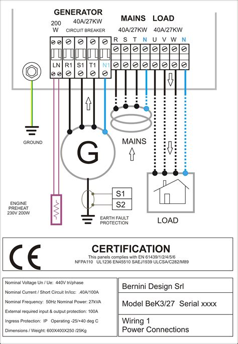 phase transfer switch wiring diagram
