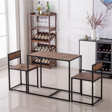 durable  piece table   chairs breakfast bar kitchen dining room