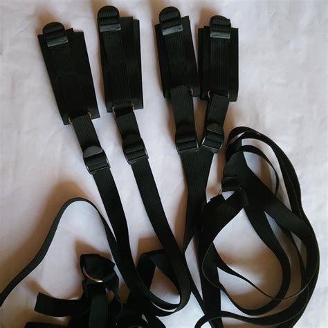 adult sex toy under bed restraint system bedroom bondage cuffs strap