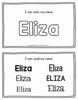 Elias Eliza Handwriting Elisa sketch template