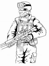 Soldier Coloringpagesfortoddlers Warfare sketch template