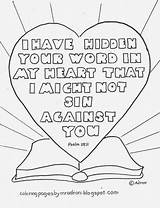 Coloring Psalm Hidden Verse Psalms Coloringpagesbymradron Adron Words Thy Mr Printabl Neighbor Youngblood Homeschoolgiveaways sketch template