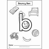 Bouncy Letterland sketch template