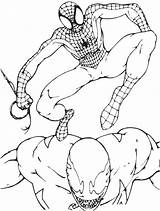 Venom Coloring Spiderman Vs Pages Printable Library Books Print Coloringhome sketch template