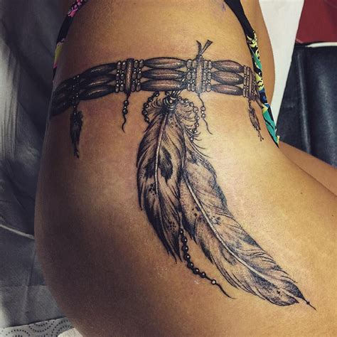 Top 100 Indian Tattoos Indian Feather Tattoos Feather Hip Tattoos