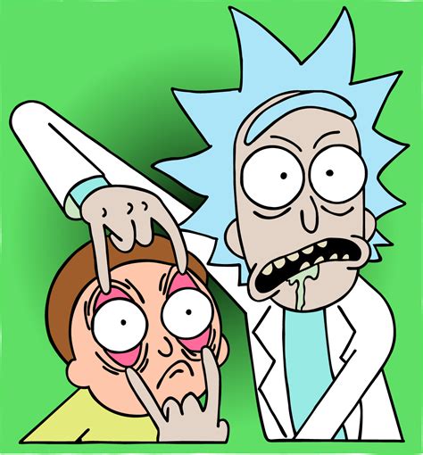 Fantasy Characters Cartoon Characters Trippy Rick And Morty Ricky Y