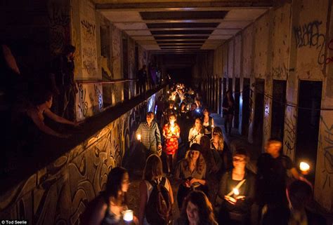 Pictured Illegal Party In Abandoned Subway Station Seven Stories Below