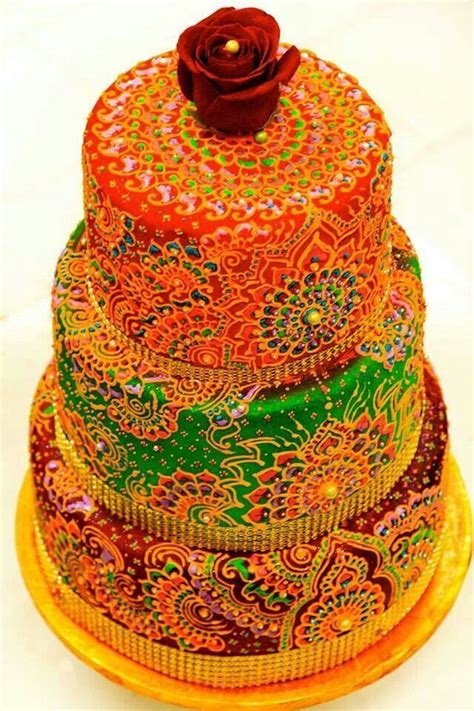Joyous Beauty Henna Cake Bollywood Cake Indian Cake