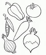 Vegetables Coloring Drawing Fruits Pages Fruit Colouring Kids Color Different Vegetable Cornucopia Types Food Veggies Worksheet Print Drawings Activities Printable sketch template