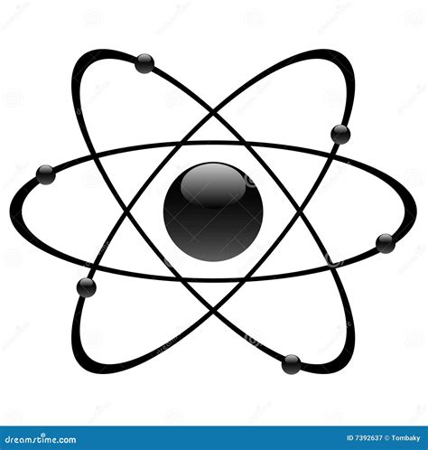 atomic symbol stock vector illustration  chemistry