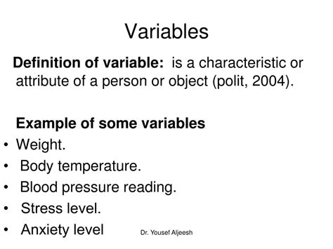 variables powerpoint    id
