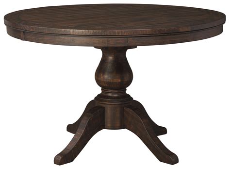 trudell solid wood pine  dining room pedestal extension table