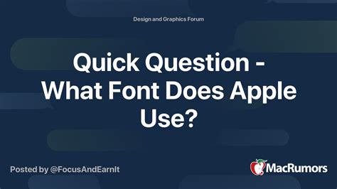 quick question  font  apple  macrumors forums