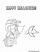 Halloween Coloring Batman Pages Pumpkin Printable Color sketch template