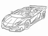 Lamborghini Huracan Pages Template Coloring Drawing Sketch sketch template