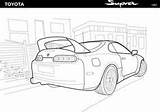 Supra Drift Drifting sketch template