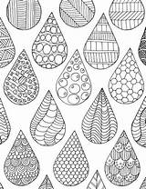 Zentangle Coloring Drops Doodle Patterns Drawings Pattern Drawing Shapes Draw Doodles Mandala Choose Board Book Fun Instant sketch template